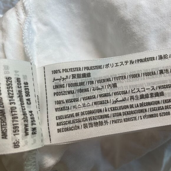 Abercrombie & Fitch White Eyelet Lace Mini Dress XS - Picture 8 of 12